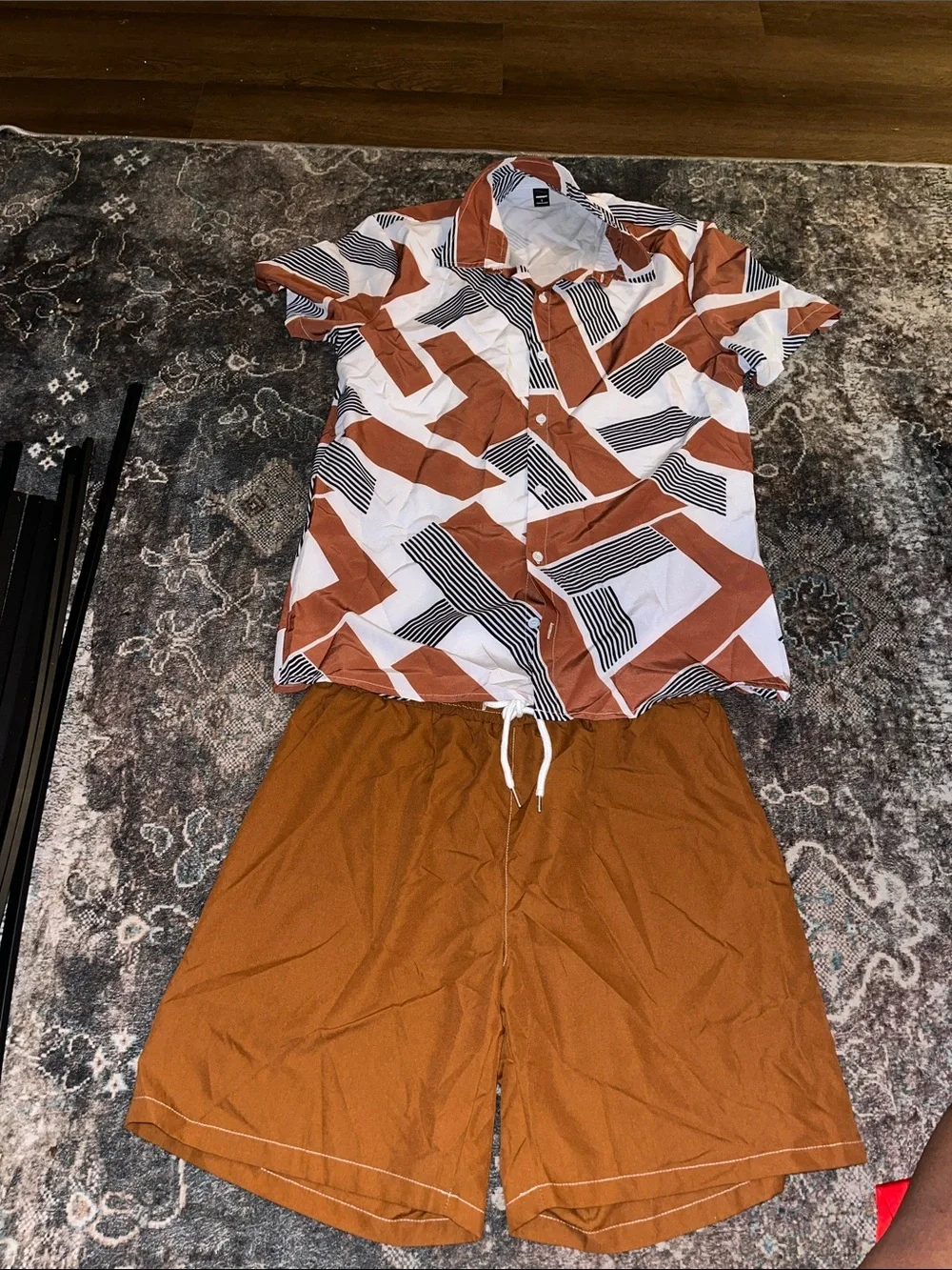 Mens 2 piece brown set